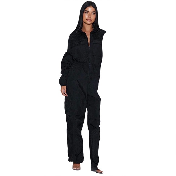 Naked Wardrobe The Windbreaker Cargo Jumpsuit - Picture 9 of 15